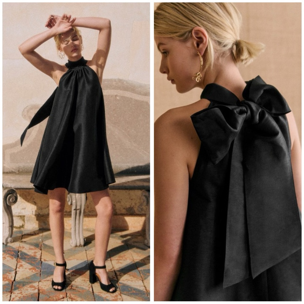 Sezane Leontina Linen Dress Size Large